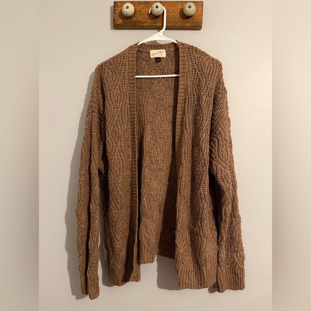Universal Thread Brown Cable Knit Cardigan